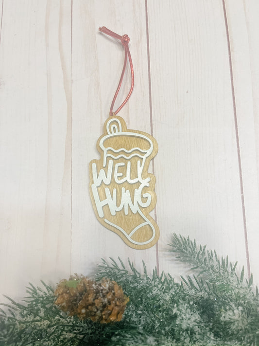 Well Hung Stocking Ornament