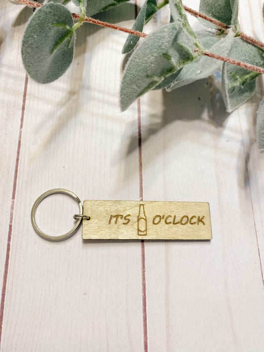 IT’S BEER O’CLOCK keychain